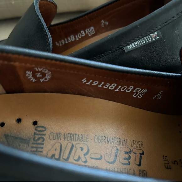 Mephisto Air-Jet Vintage 7 1/2 leather shoes for women - Picture 8 of 8